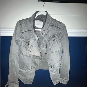 Anthropologie (Hei-Hei brand) grey utility jacket size XS